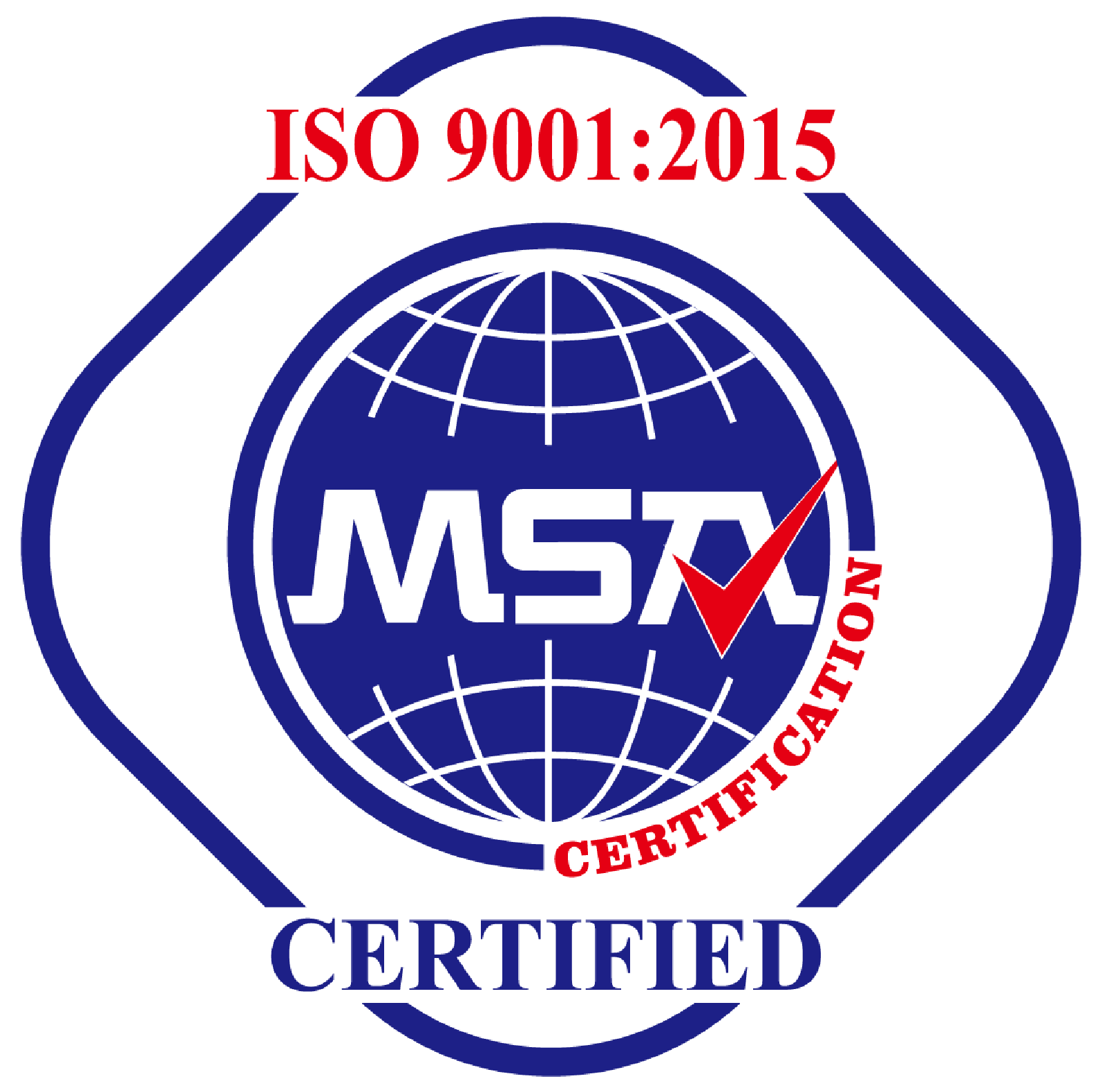 vinyl certificate from ISO9001:2015